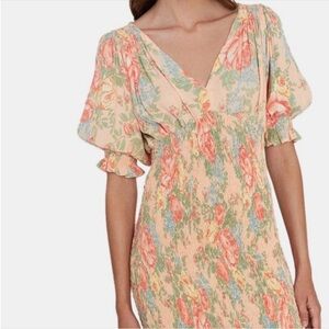 NWT Faithfull the Brand Dress Womens Size 6 Floral Summer‎ Vacation Party